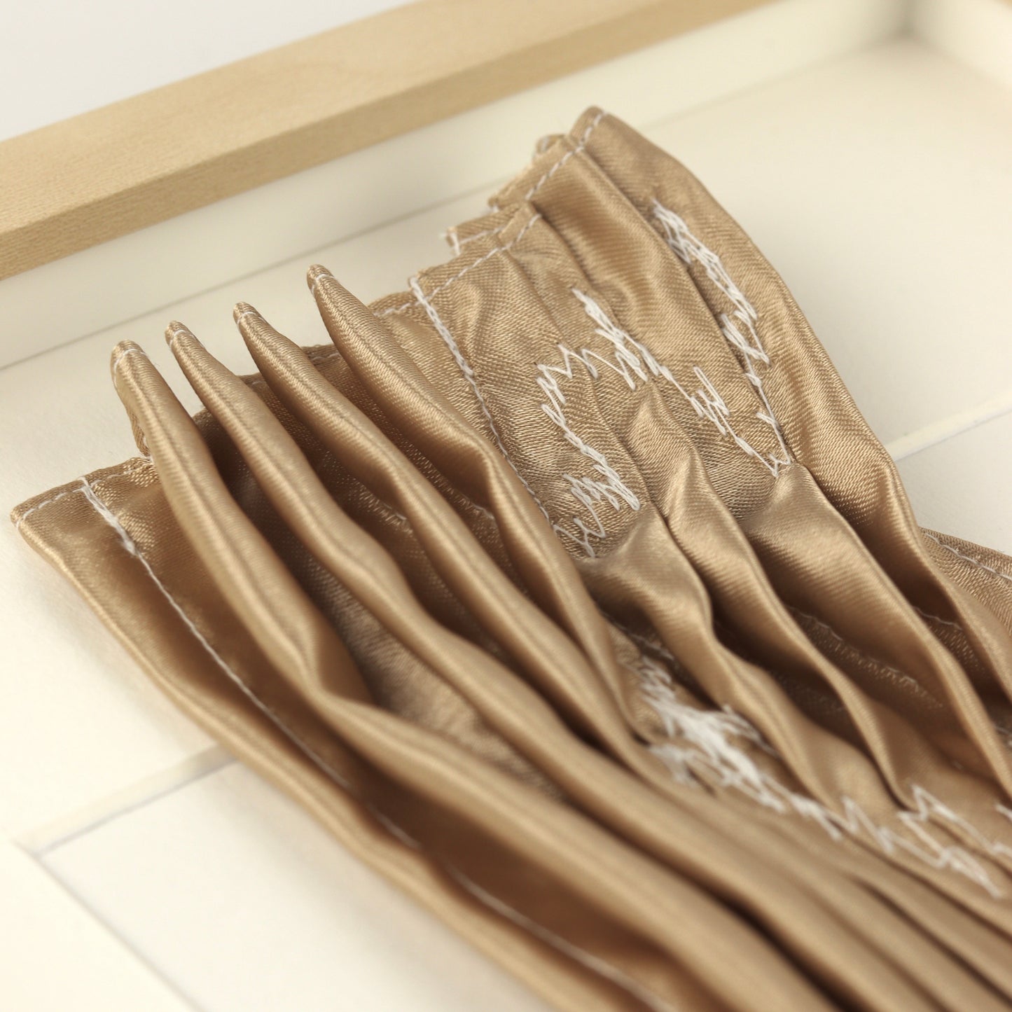 Tableau textile Oscillations cuivre