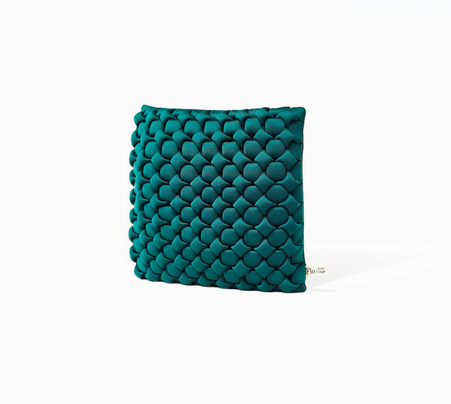 Le Coussin Carré Néosmock - Vert Pétrole - Floriane Schmitt