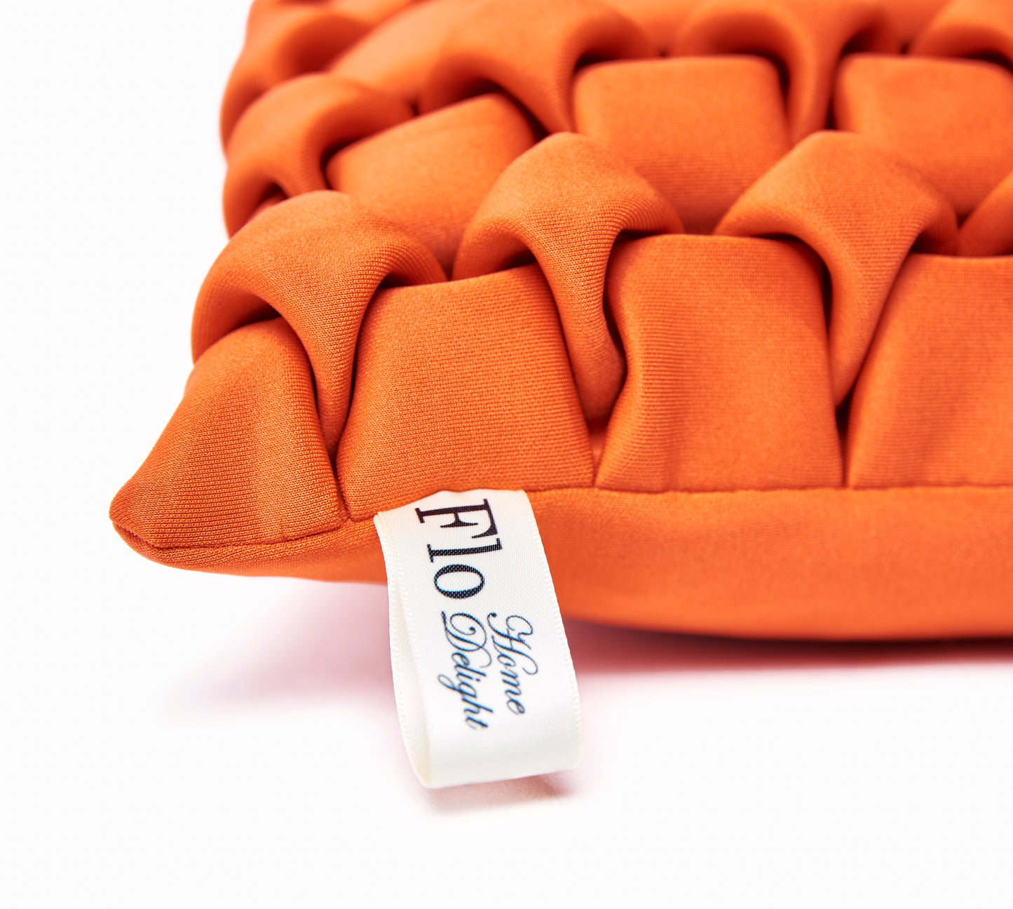 Le Coussin Carré Néosmock - Orange Brûlé