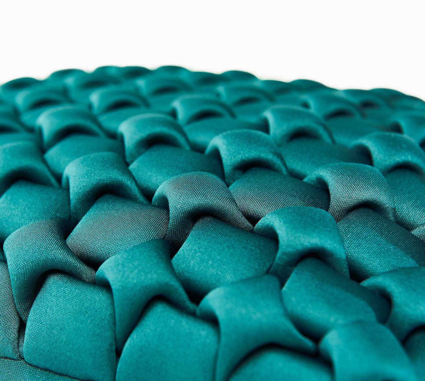 Le Coussin Carré Néosmock - Vert Pétrole - Floriane Schmitt