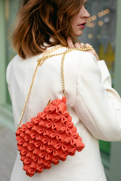 La Pochette Néosmock Inversée - Orange Brûlé
