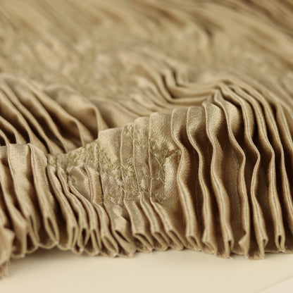 Tableau textile plis cousus Oscillations or