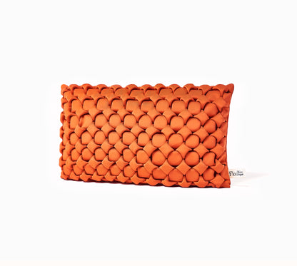 Le Coussin Rectangulaire Néosmock - Orange Brûlé