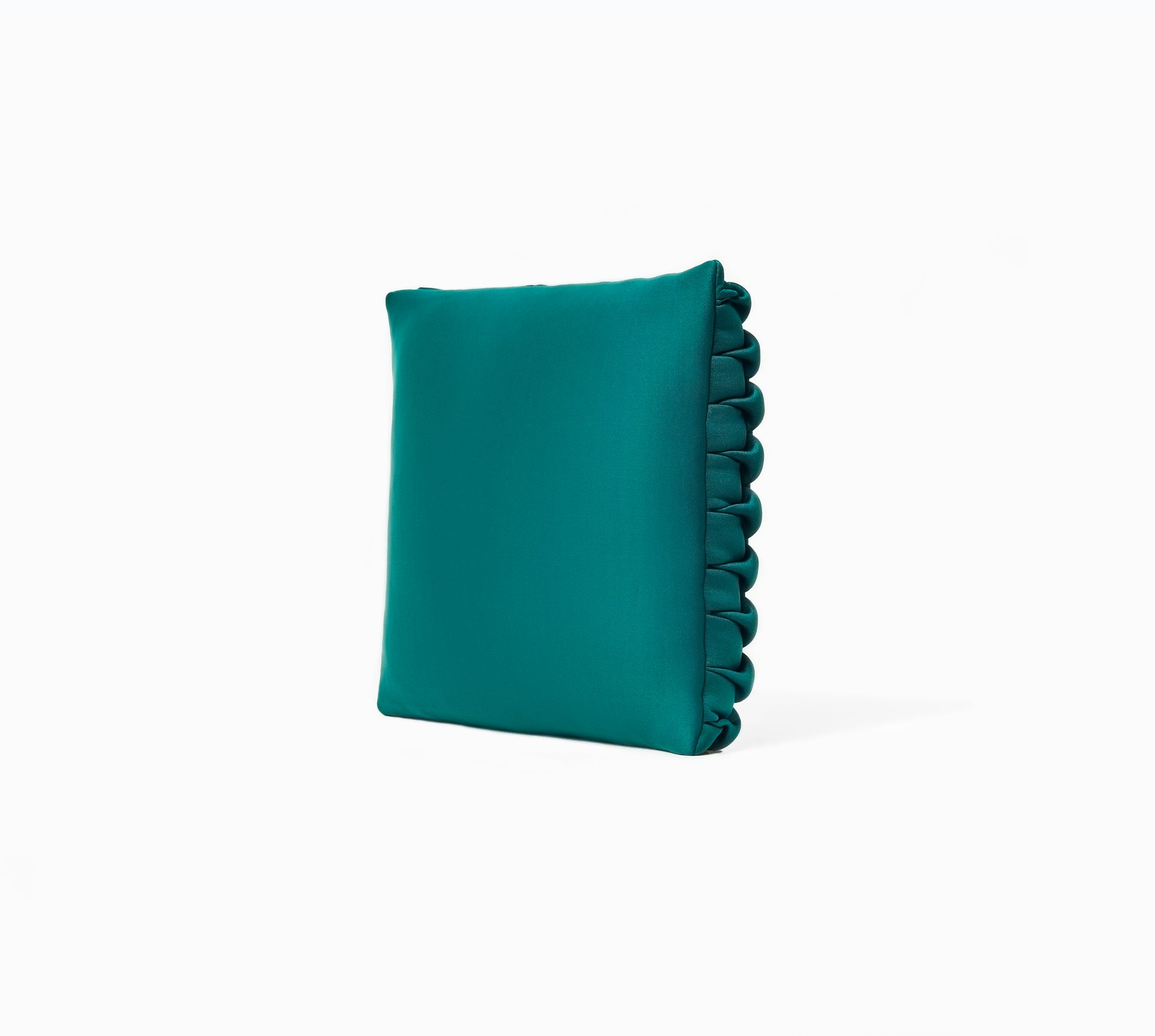 Le Coussin Carré Néosmock - Vert Pétrole - Floriane Schmitt