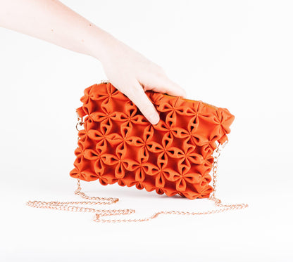 La Pochette Néosmock Inversée - Orange Brûlé